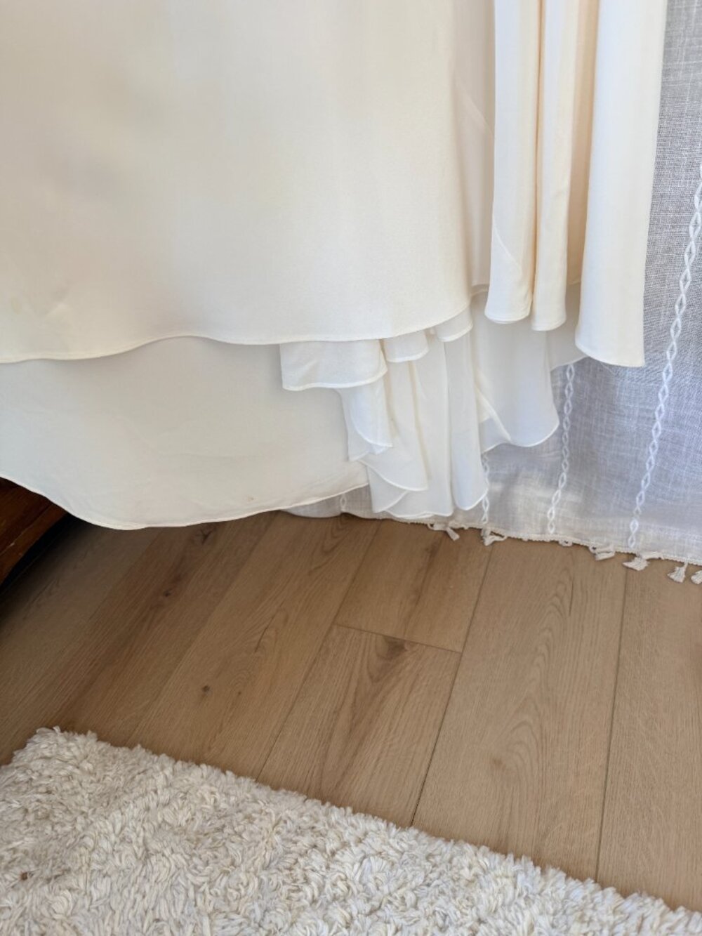 J. Crew Ivory V-Neck 100% Silk Dress w/ Cross Loop Back for Wedding or Occasion - Picture 10 of 13